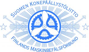 Liittoon / Suomen konepäällystöliiton logo